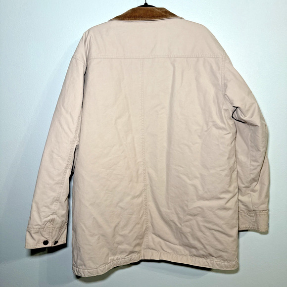 LL Bean Original Barn Jacket XL Tall Lined Canvas Chore Heavy Field Coat - Picture 7 of 8